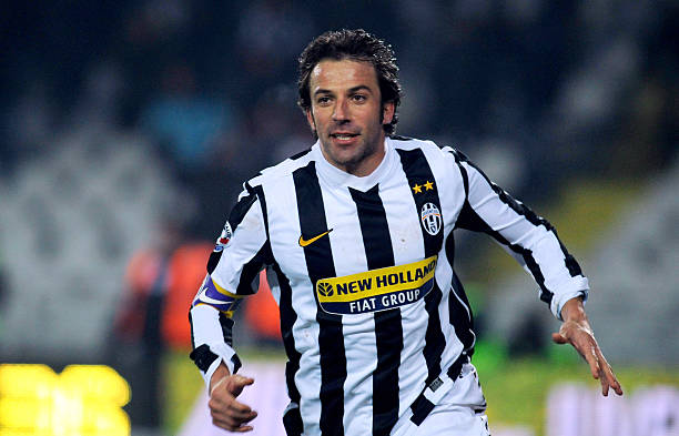 Alessandro Del Piero in a Juventus jersey