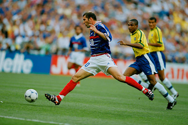 Zinedine Zidane in a match